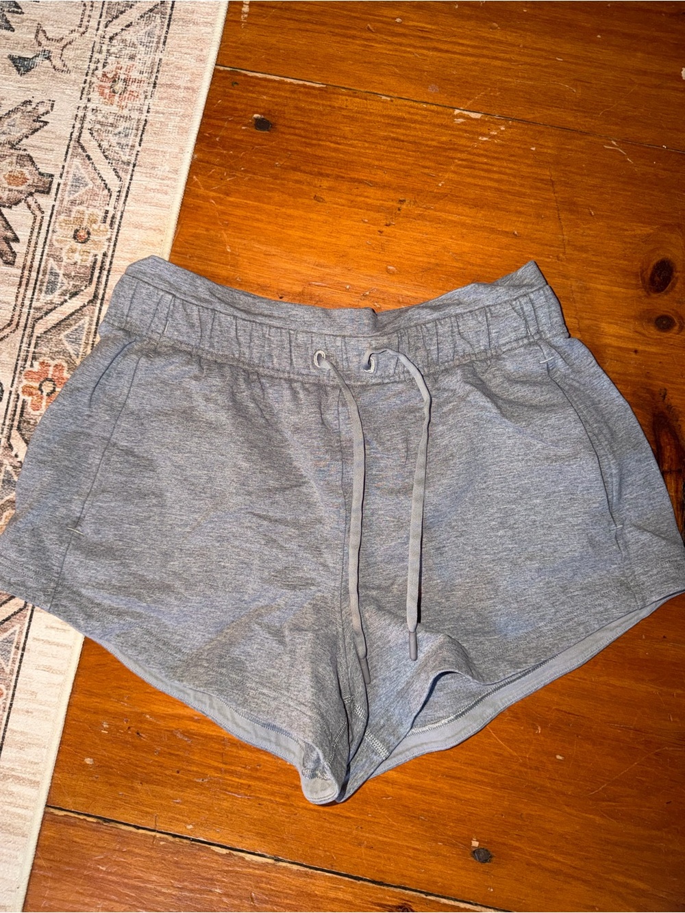 lululemon athletica Light Gray Knit Athletic Shorts